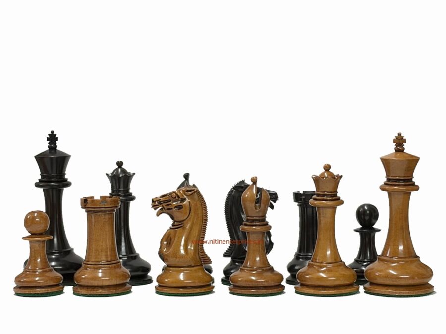 K0044- Morphy Cooke Reproduced 1849-50 Distressed Chess pieces