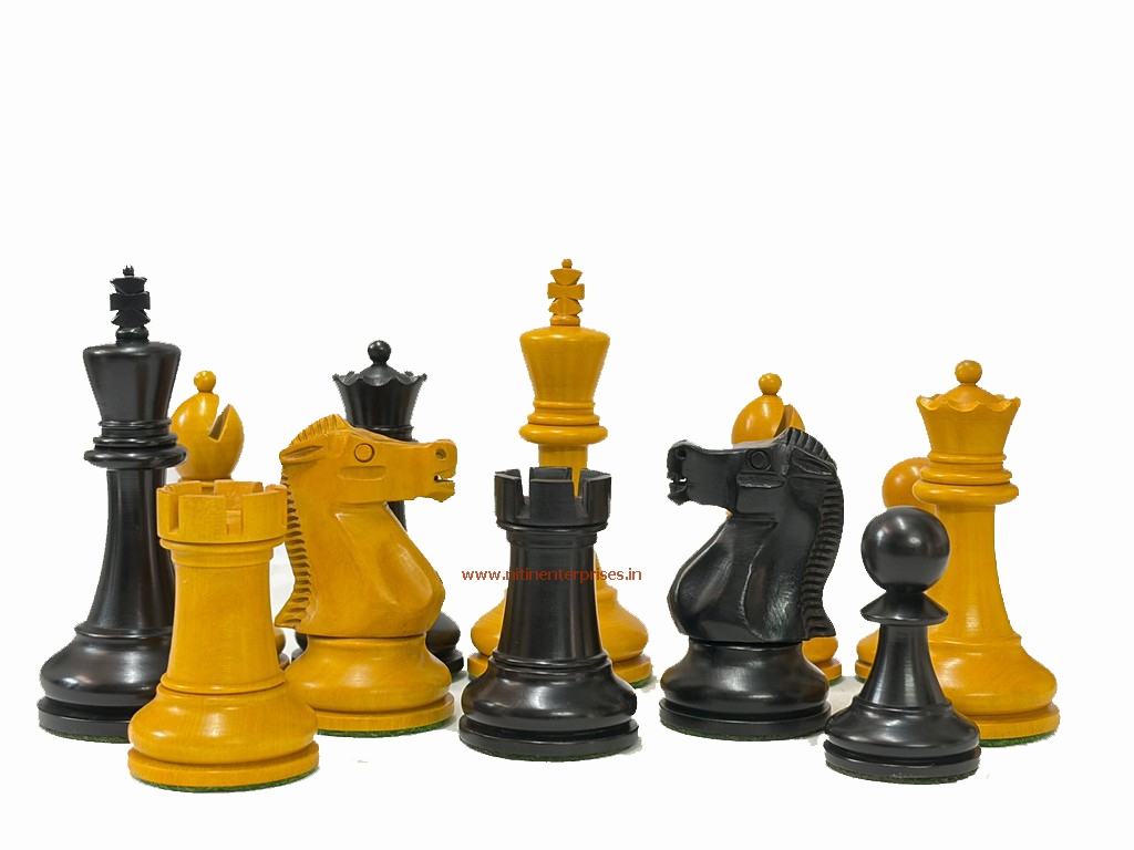 K0010 - 1972 Championship Fischer Spassky Antiqued Chess Pieces - Image 2